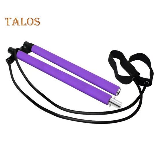 Пилатес Бар с лентой сопротивления Силовая тренировка Растяжка тела Ноги Бедра Талия Руки Упражнение Бар Домашний спортзал Тренировка Мужчины Женщины Фитнес-оборудование