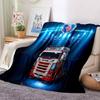 3D Грузовик Scania Плед Флисовый Теплый Уютный Мягкий Плед для Дивана Кровати Стойкий к Выцветанию Антистатический Машинная Стирка