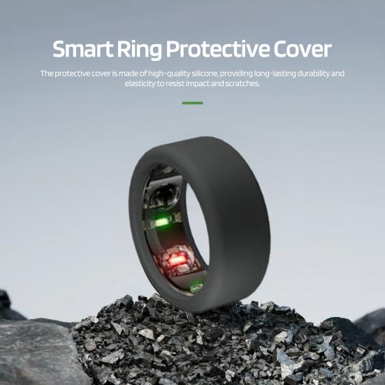 1/2Pcs Silicone Ring Protective Cover Ring Protector Wear Resistant Scratch-proof Easy To Install Smart Ring Sleeve for Oura Ring Gen