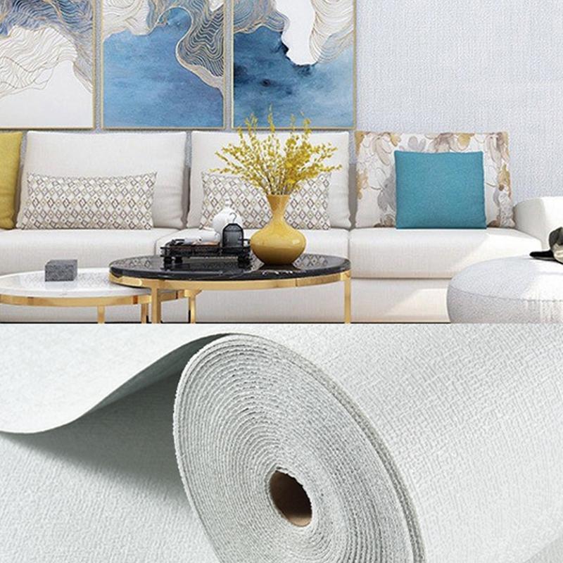 3м 3D XPE однотонные льняные обои самоклеящиеся водонепроницаемые и влагостойкие спальня гостиная фон украшение дома