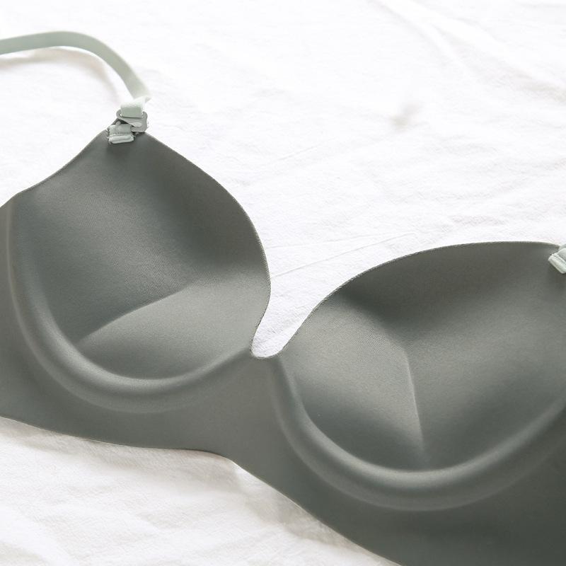 Sexy Ladies One Piece Seamless Bra Letter Printing No Steel Ring Bra Adjustable Underwear Women's Push Up Bra