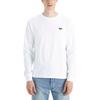 Levis Minimalist Comfortable Versatile Casual Mini Logo Long Sleeve T-Shirt Men Tops White 001B1-0001