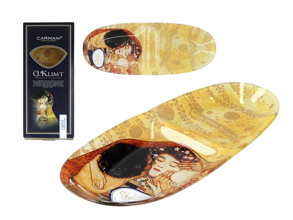 Talerz Dekoracyjny Gustav Klimt Pocałunek Porcelana Ozdoba Ścienna