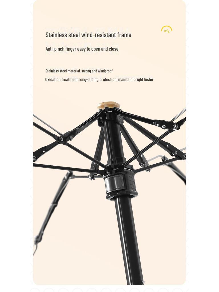 Компактный зонт-держатель для карточек, складывающийся на 60%, — легкий, защищающий от УФ-излучения, для двойного использования на солнце и в дождь