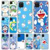 Cute Doraemon Moon Phone Case For Samsung Galaxy A12 A22 A31 A32 A50 A51 A70 A71 A72 A11 A21S A02S A10S A20S A30S A52 S 5G Cover