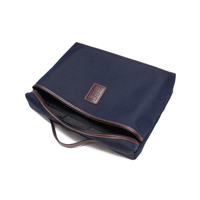Longchamp Boxford Складная тканевая сумка-портфель с короткой ручкой Маленький унисекс-портфель Синий 2182080127