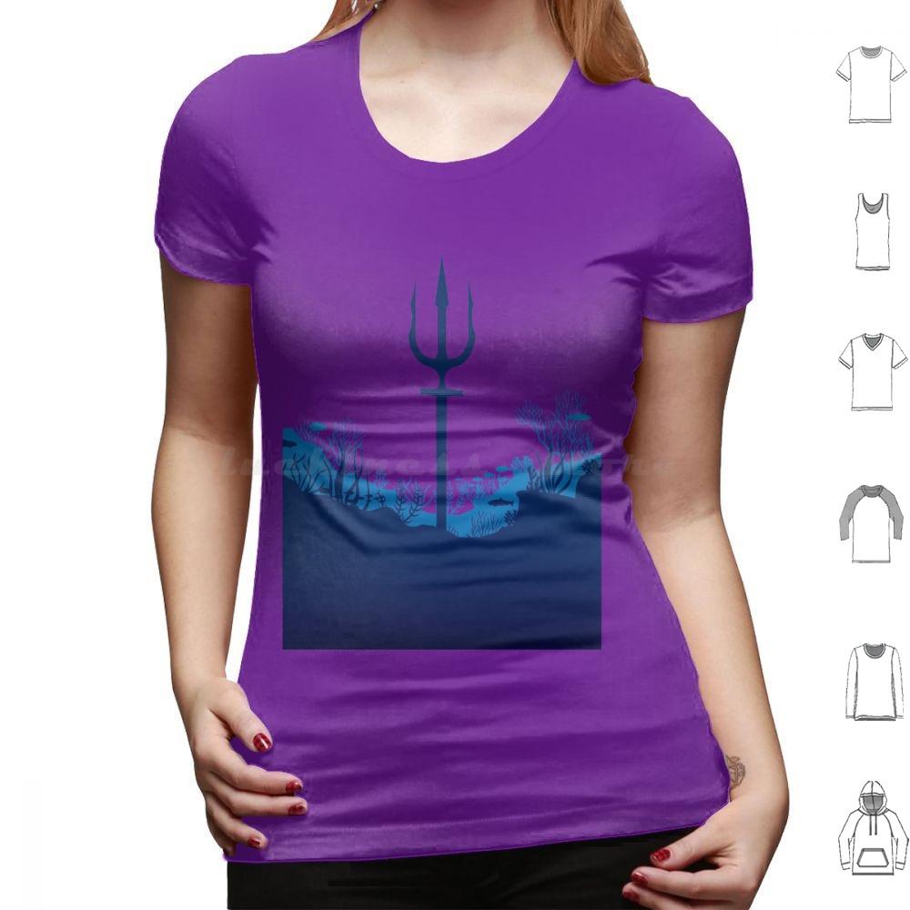King Of Atlantis Trident T Shirt Cotton Men Women DIY Print Trident King Atlantic Atlantis Sea Ocean Aquaman Superhero Comic