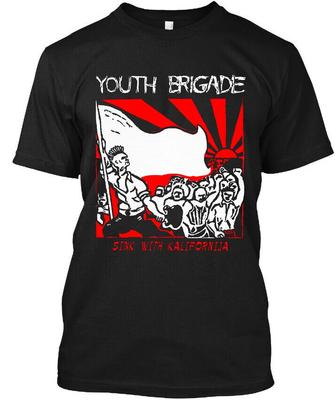 Новый с бирками Футболка Youth Brigade Sink с логотипом Kalifornija American Hard Music S-5XL
