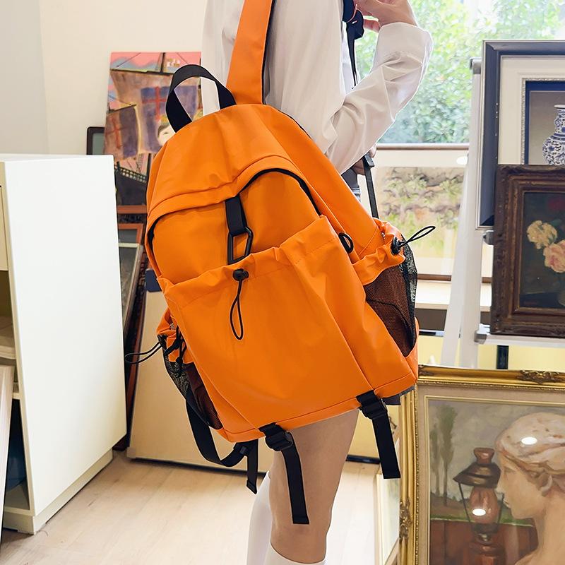 Lightweight And Simple Tooling Wind Backpack Multi-Pocket Neutral Wind Men'S And Women'S Backpack Texture Commuter Travel Bag