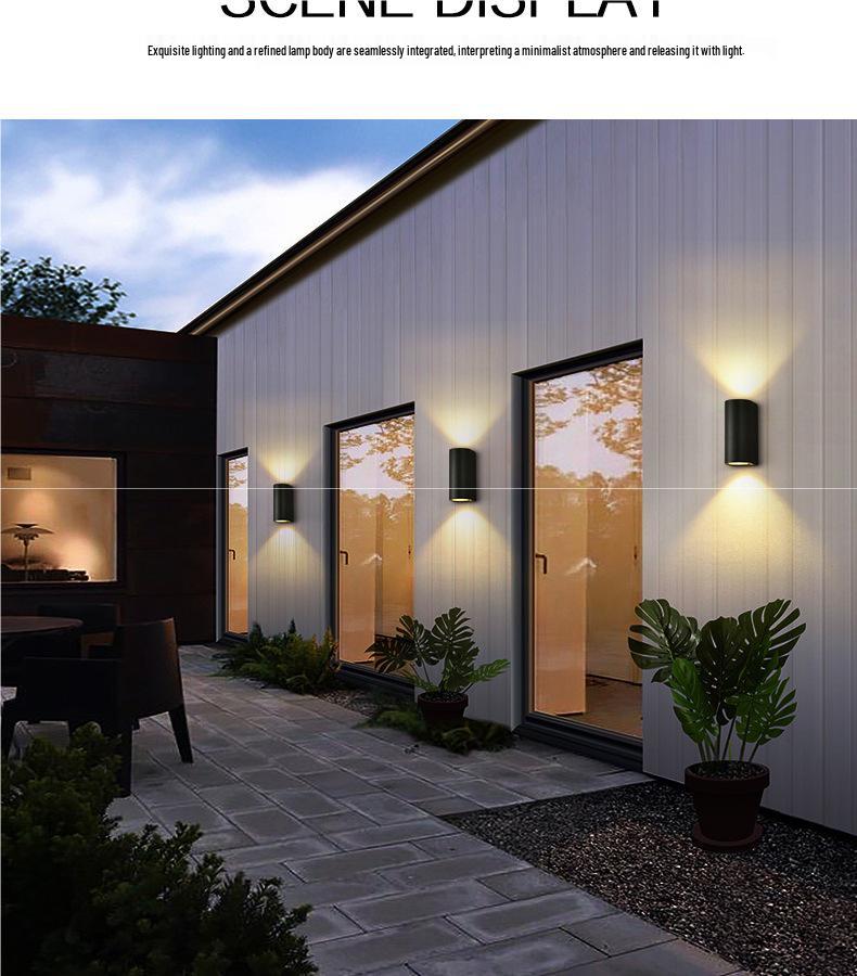 Universal Waterproof Wall Washer Light for Balcony, Courtyard, or Terrace - Exterior Up and Down Outdoor Lighting