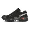 SALOMON Speedcross 3 Ткань для активного отдыха Синтетическая кожа Низкий верх Кроссовки для бега Унисекс Кроссовки для бега Черный 410855