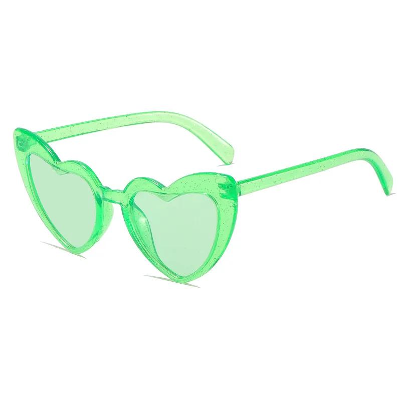 Cute Heart-Shaped Sunglasses For Men And Women Uv Protection Outdoor Beach Street Shooting Sun Protection Glasses Eye Protection