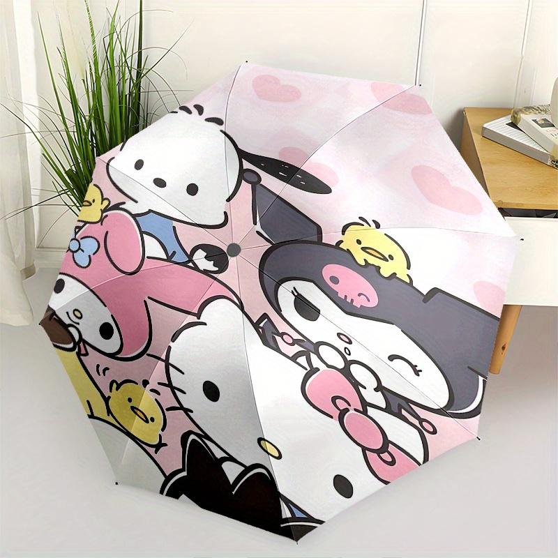 Hello Kitty, Sanrio Автоматический Открывающийся/Закрывающийся Зонт - Милый Зонт с Милым Дизайном, Портативный Компактный 3-Складной Зонт для Мужчин и Женщин, Hallowee