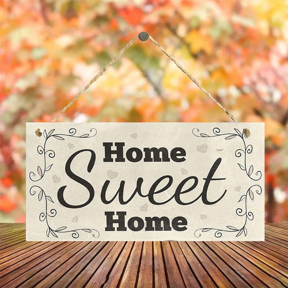 Wood Hotel Bulletin Board Sweet Home Sign Door Plate Durable Door Sign Office