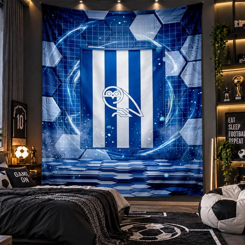 Wall Hanging Tapestry Sheffield Wednesday Football Print Cloth for Living Room Bedroom Home Decor