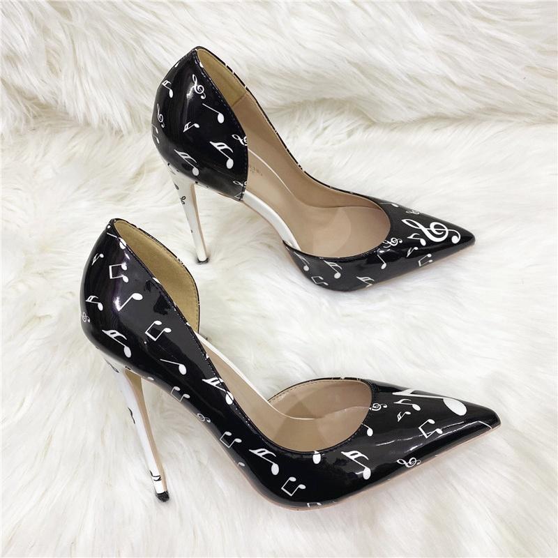 Туфли на высоком каблуке с модным узором, женские туфли больших размеров, универсальные деловые туфли для женщин