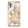 Чехол для телефона с картой мира для путешествий для Samsung A13 A22 A24 A32 A23 A25 A34 A35 A52S A53 A54 A55 A73 5G A12 A14 A15 A31 A33 A50 A51 A72