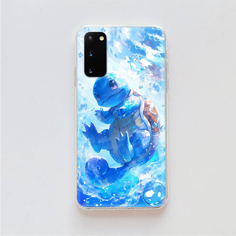AP9 Squirtle Pokemon Прозрачный чехол для Samsung A04 A14 A23 A34 A54 M23 M33 M52 M53 Realme 10 9 C30S C35 C55 VIVO Y02 Y21 Y33S Y51 X80 V25 Чехол