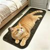 Water Absorbent Cartoon Carpet 2D Bedroom Bedside Floor Mat Cute Cat Rug Carpet  Living Room
