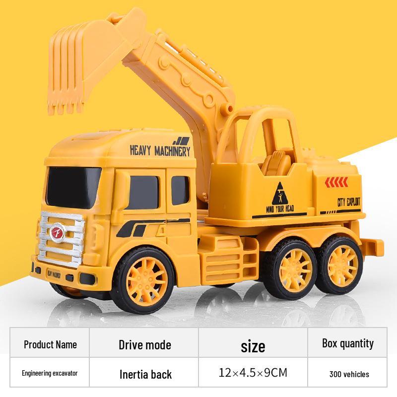 Набор игрушек экскаватор и бульдозер с инерционным механизмом для детей - Маленькие строительные машины