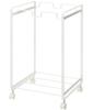 Yamazaki Industries White Tower Trash W X 30cm D X 53cm Model 2274 2-Compartment Can, 34.5cm H,