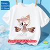 Новая футболка для девочек Dandys World Футболка Летняя футболка с круглым вырезом для мальчиков Аниме Мультяшные Игровые Футболки Детская футболка с коротким рукавом Топы