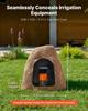 Faux Rock Cover, Outdoor Fake Rock Well Pump Cover, Realistic Natural Texture, Lightweight & Weather-Resistant Artificial Boulder for Landscaping