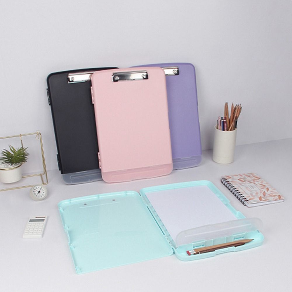 with Board Clip File Clipboard Box With Pen Holder a4 Binder Writing Board  Nurses