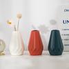 Imitation Ceramic Flower Vase Diamond Shaped Flower Arrangement New Flower Pot  Home Decoration