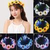Hairband Glowing LED Wreath Light Up Headband Christmas Party Decoration Halloween Crown Flower