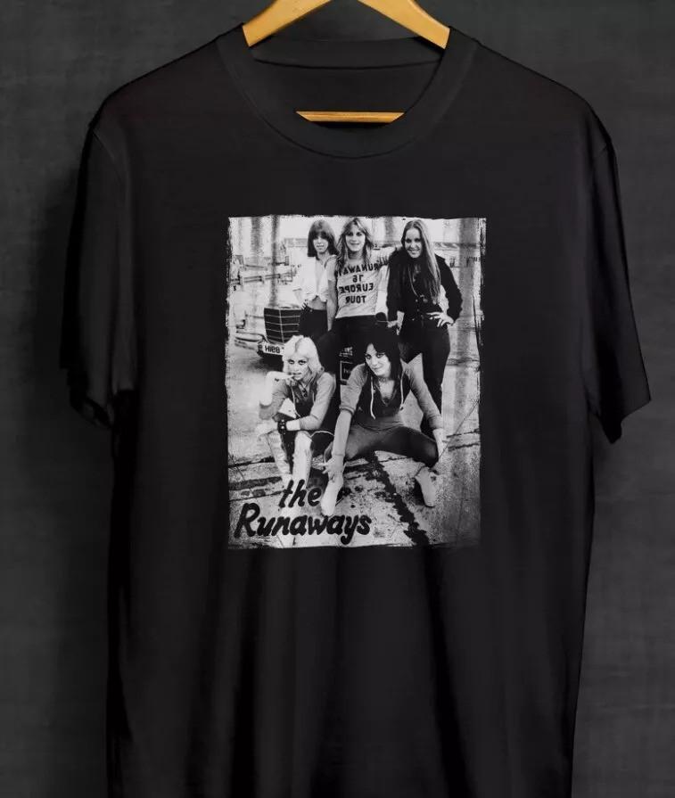 The Runaways Black T-Shirt Band Shirts Punk Rock Rock Unisex T-Shirt