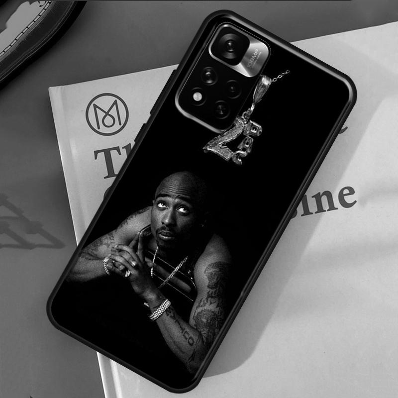 Рэпер 2pac Певец Тупак Чехол Для Xiaomi Redmi 14C 13C 10C 12C Redmi Note 13 14 Pro 12 11 9 10 9S 10S 11S 12S Обложка