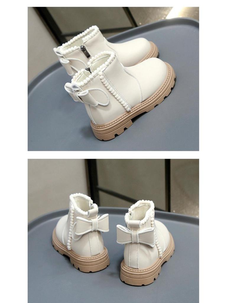 Модные мартинсы для девочек: Осень/Зима 2025 с Мягкой Подошвой и Вельветом, Дизайн Принцессы до Щиколотки.