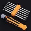 12-in-1 Multi-Function Screwdriver Set: 7-Piece Household Tool with Cross and Plum Heads.