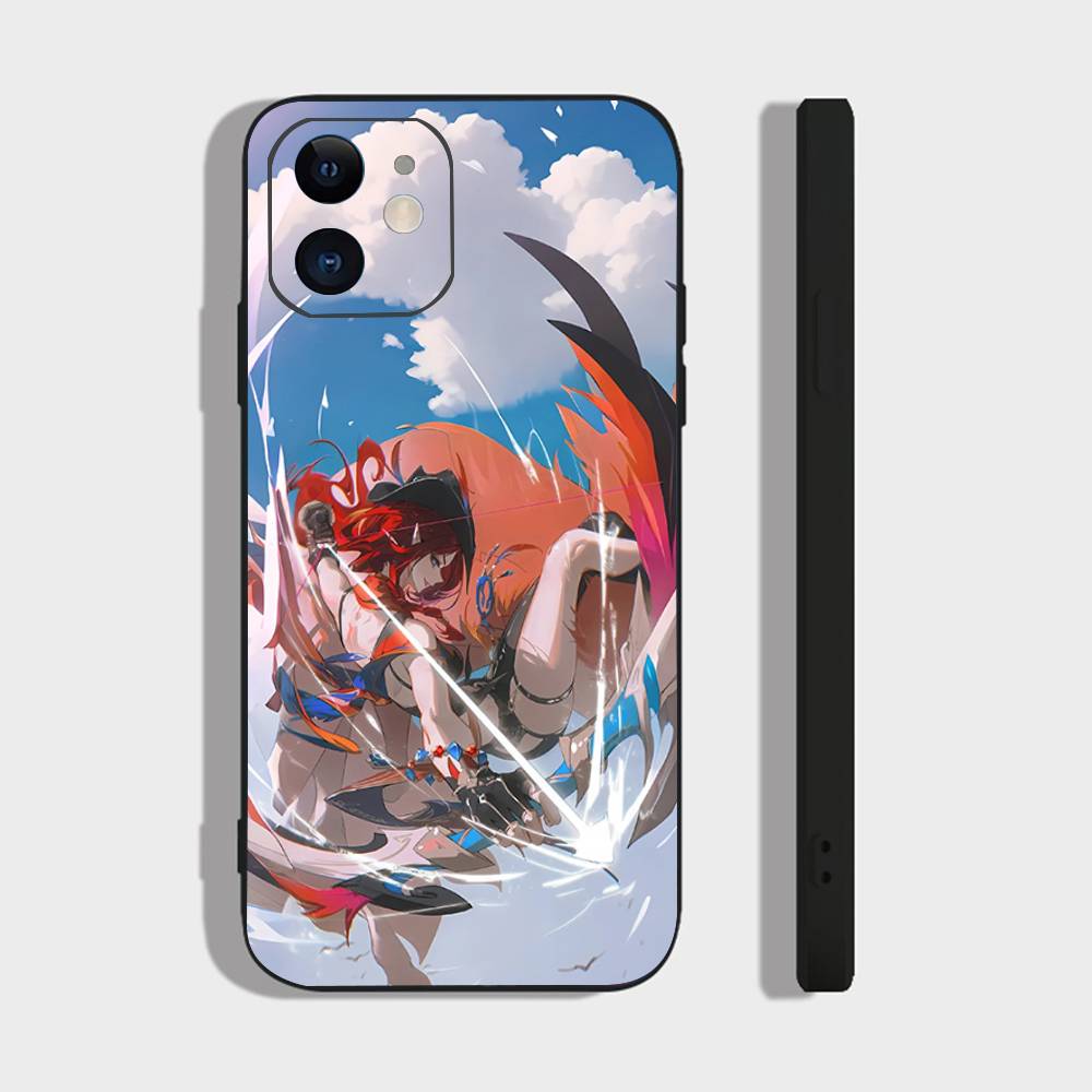 Game Genshin Impact Chasca Phone Case For IPhone 17 Air 16 15 14 13 Pro Max 11 12 Black Silicone Cover