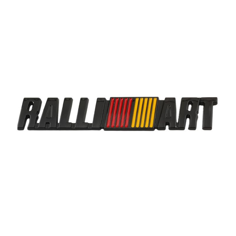 Car Rear Trunk Grill Ralliart Logo Sticker For Mitsubishi L200 Lancer Outlander Pajero Triton RVR ASX EVO Emblem Grille Badge