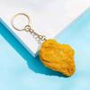 Fake Fried Chicken Leg & Wing Keychain – Realistic Food Model for Display or Decoration