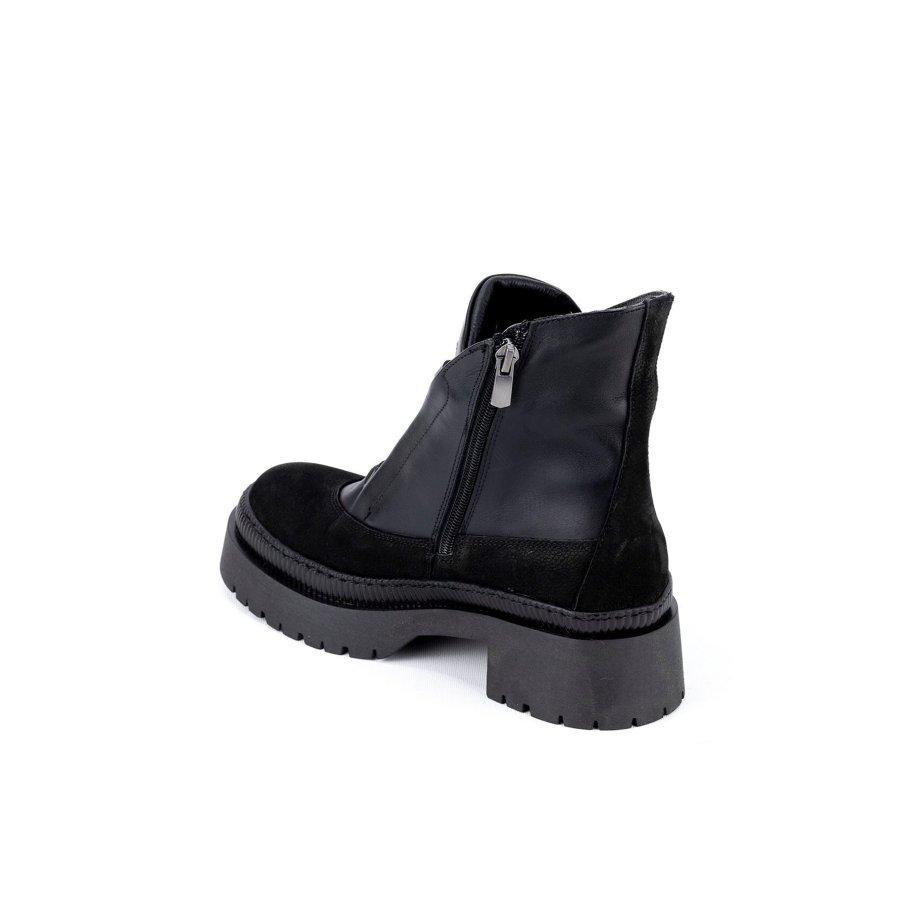 Женские повседневные стильные ботинки специального дизайна из натуральной кожи на толстой подошве