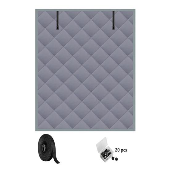 Insulated Window Covers 3-Layer Design High-Density Oxford Cloth Roll-Up Straps Winter Thermal