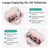 BAGSMART Водонепроницаемая косметичка для женщин, дорожный органайзер для макияжа с отделениями, легкая, портативная, для косметики, спортивная сумка