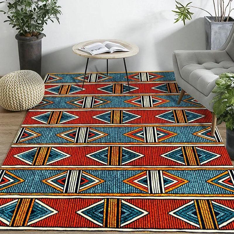 Ковер в марокканском этническом стиле для гостиной, журнальный столик, ковер большой площади, для спальни, в богемном стиле в стиле ретро, ​​коврик для пола, коврик для пола