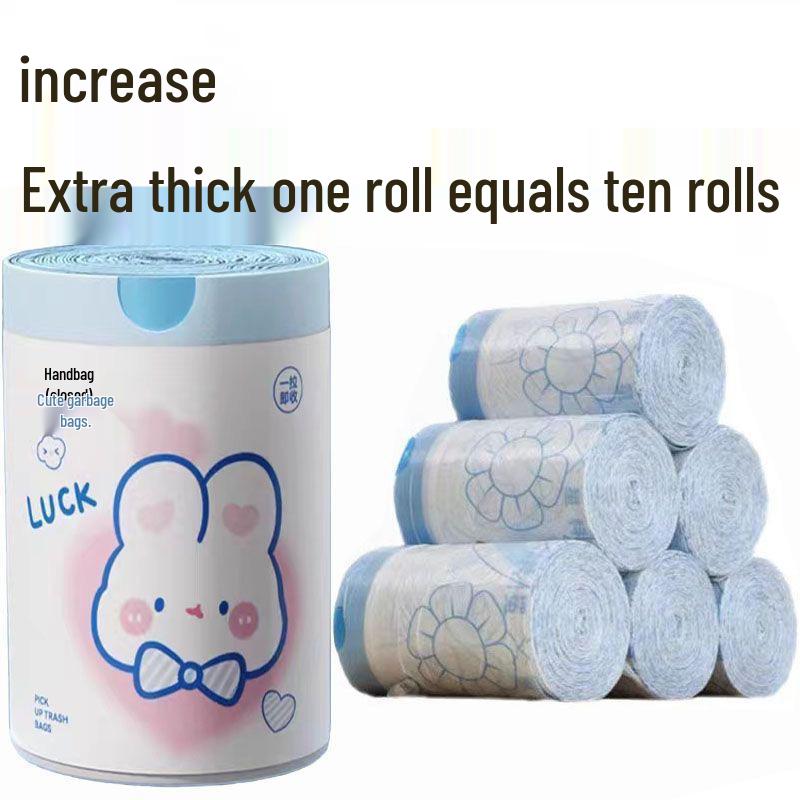 Extra Thick Drawstring Kitchen Garbage Bags - Household and Handheld Style