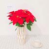1 шт. Рождественский цветок DIY событие свадьба новый симулятор высокого качества 5/7 головок ручной работы искусственный букет креативное украшение