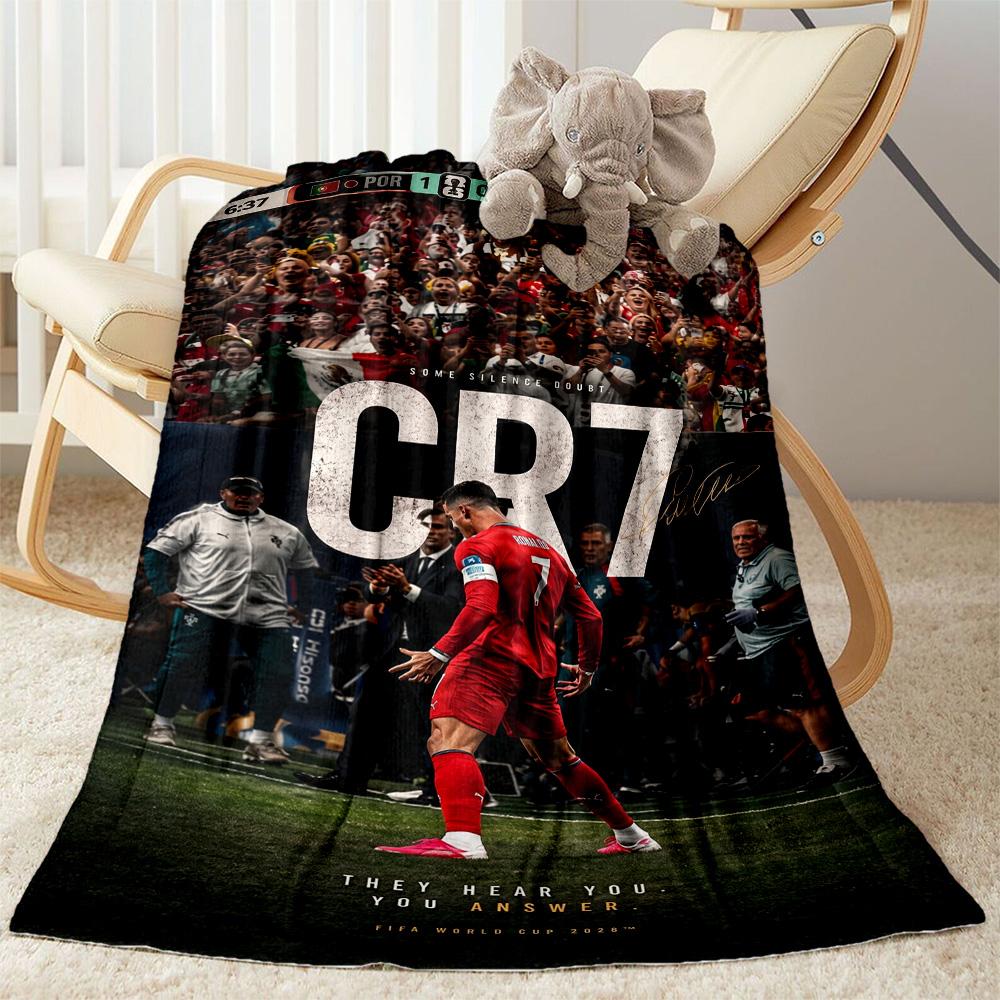 Cr7: Answer Revealed Blanket Durable Comfort Suitable for Sofa Livingroom Bedding for All Seasons Modern Gift for Travel Home Birthdays