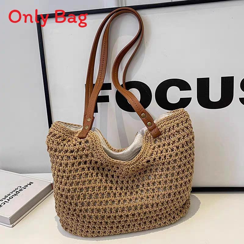 Artisanal Handwoven Small Tote With Zipper Closure For Spring Outings