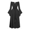 Women's Sexy Retro Halloween Gothic Suspender Hip-wrapped Gothic Trumpet Sleeve Sexy Dress