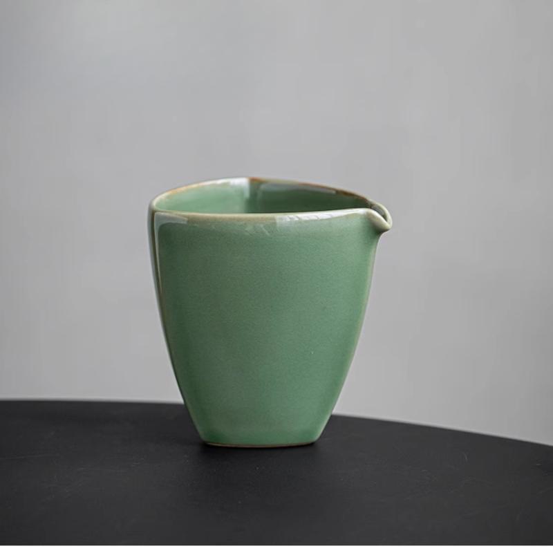 Бамбуковая Глазурованная Керамическая Чашка для Фэйрвея в Винтажном Стиле Чайное Море Китайский Домашний Чайный Набор для Кунг-Фу Без Ручки Чайные Чашки Равномерные Чашки