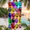 Among Us Fashion Beach Towel Portable Soft Quick Dry Towel For Swimming Camping Holiday Use
