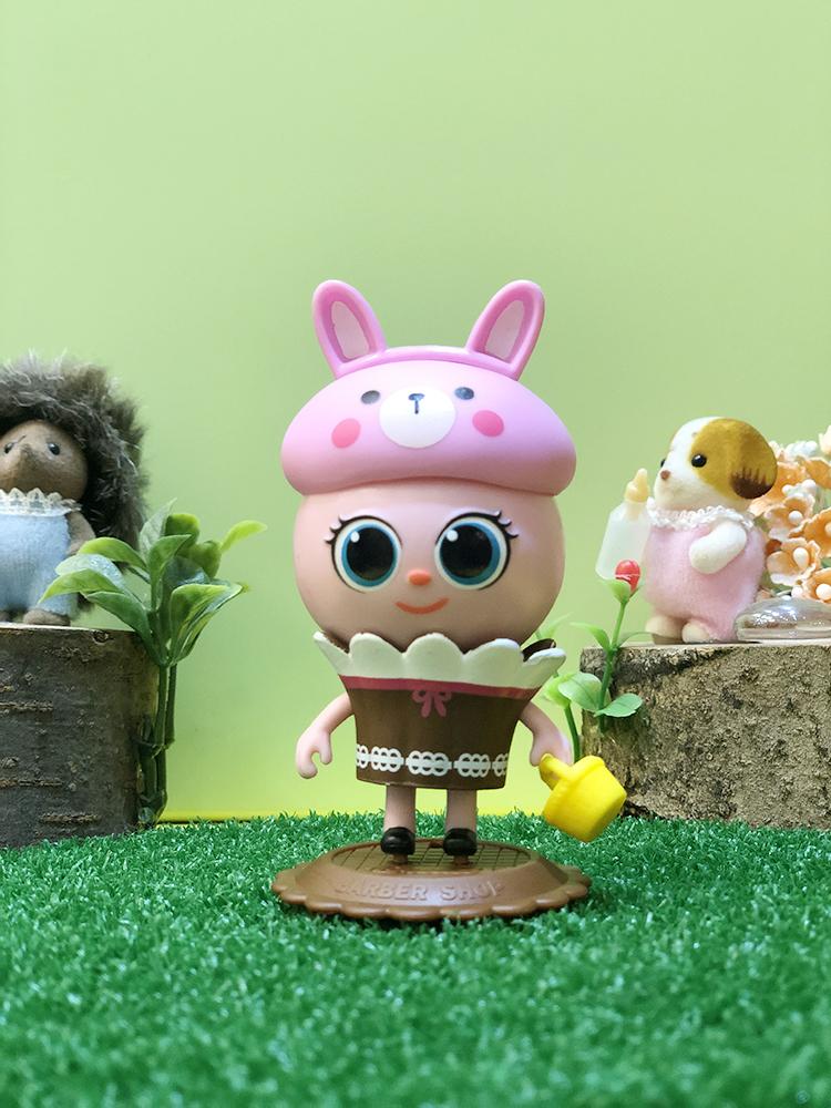 [toytron] Bread Barbershop Mini Cupcake Decorating Set - Cat Ann & Rabbit