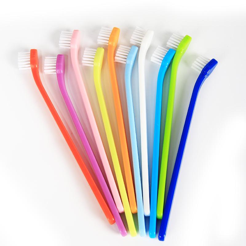 Pet Toothbrush: Single Head for Cats and Dogs, Antibacterial Oral Cleaning Supplies